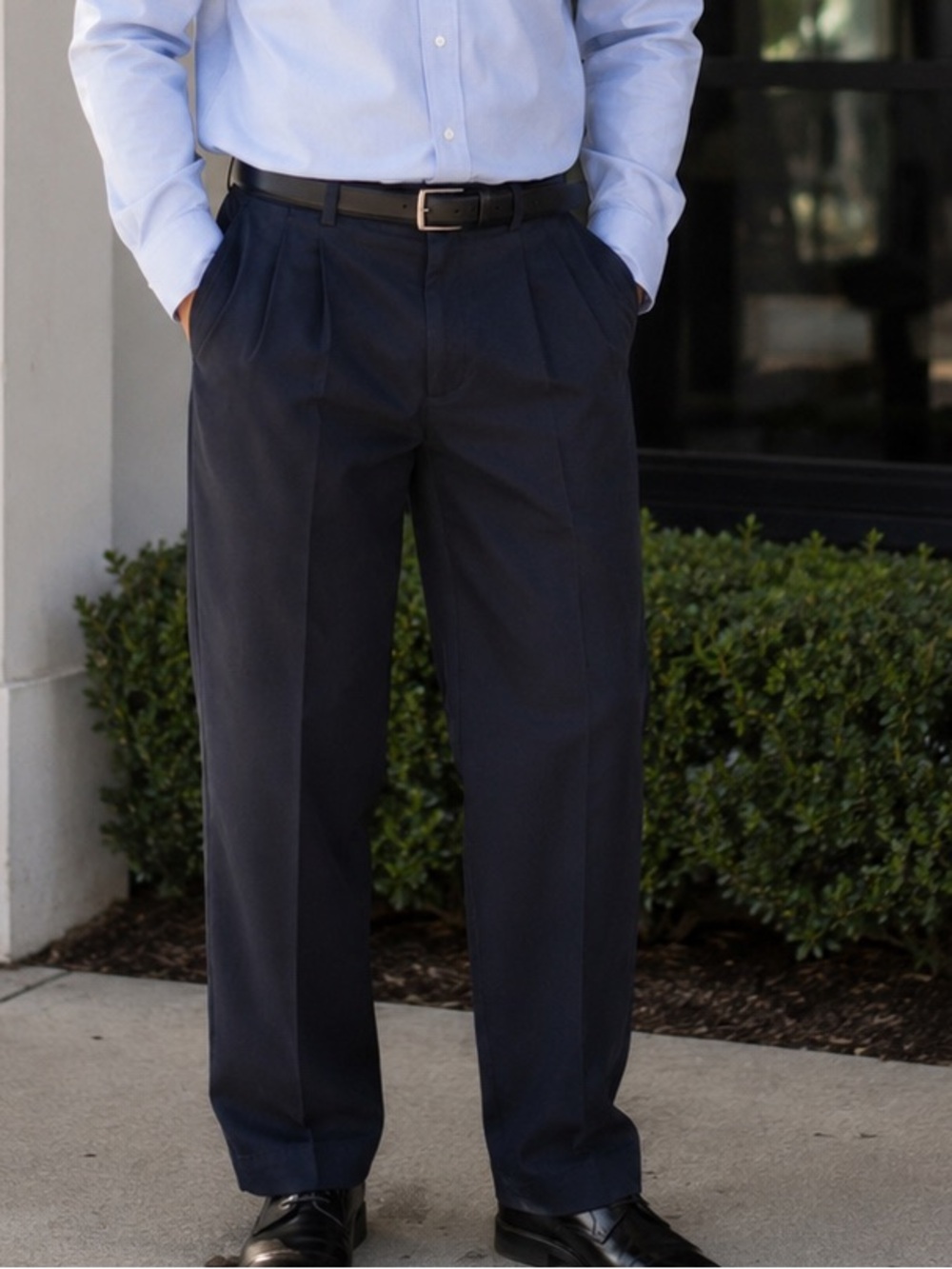 Croft & Barrow Black Dress Pants 30x32 Pleated Classic Fit Men’s